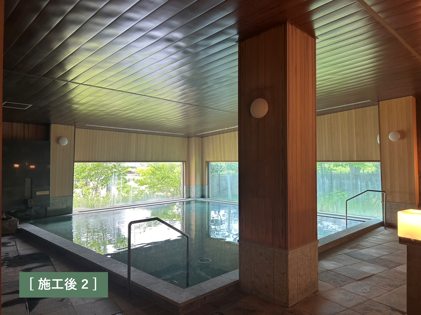 青森市温泉旅館浴室・露天風呂改修工事