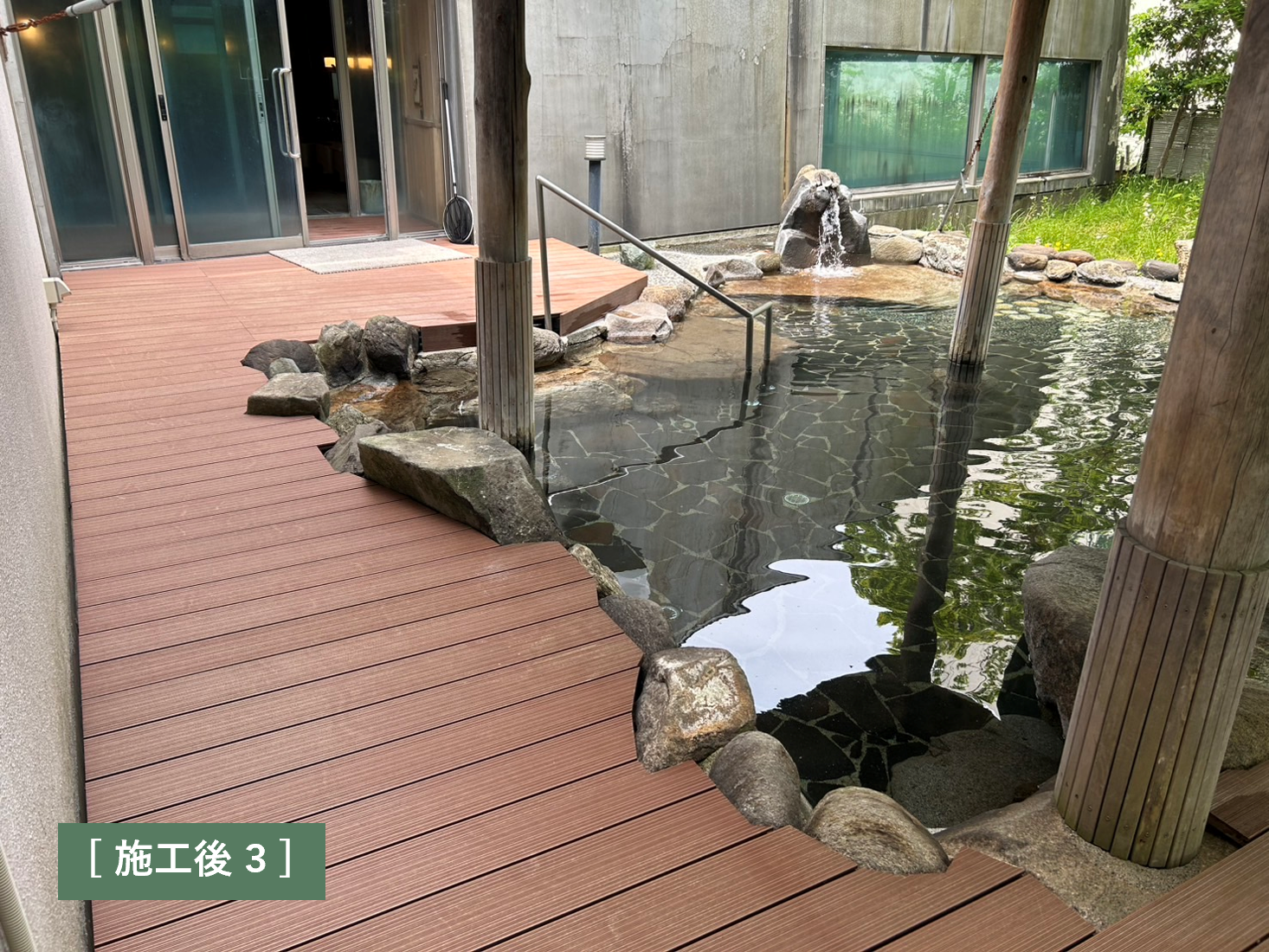 青森市温泉旅館浴室・露天風呂改修工事