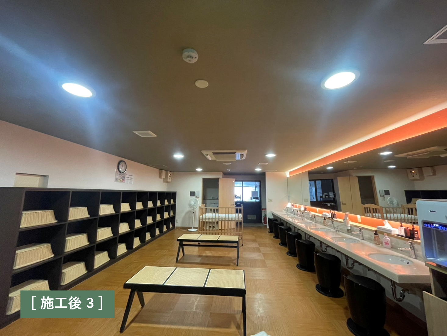 田沢湖リゾートホテル脱衣所改装